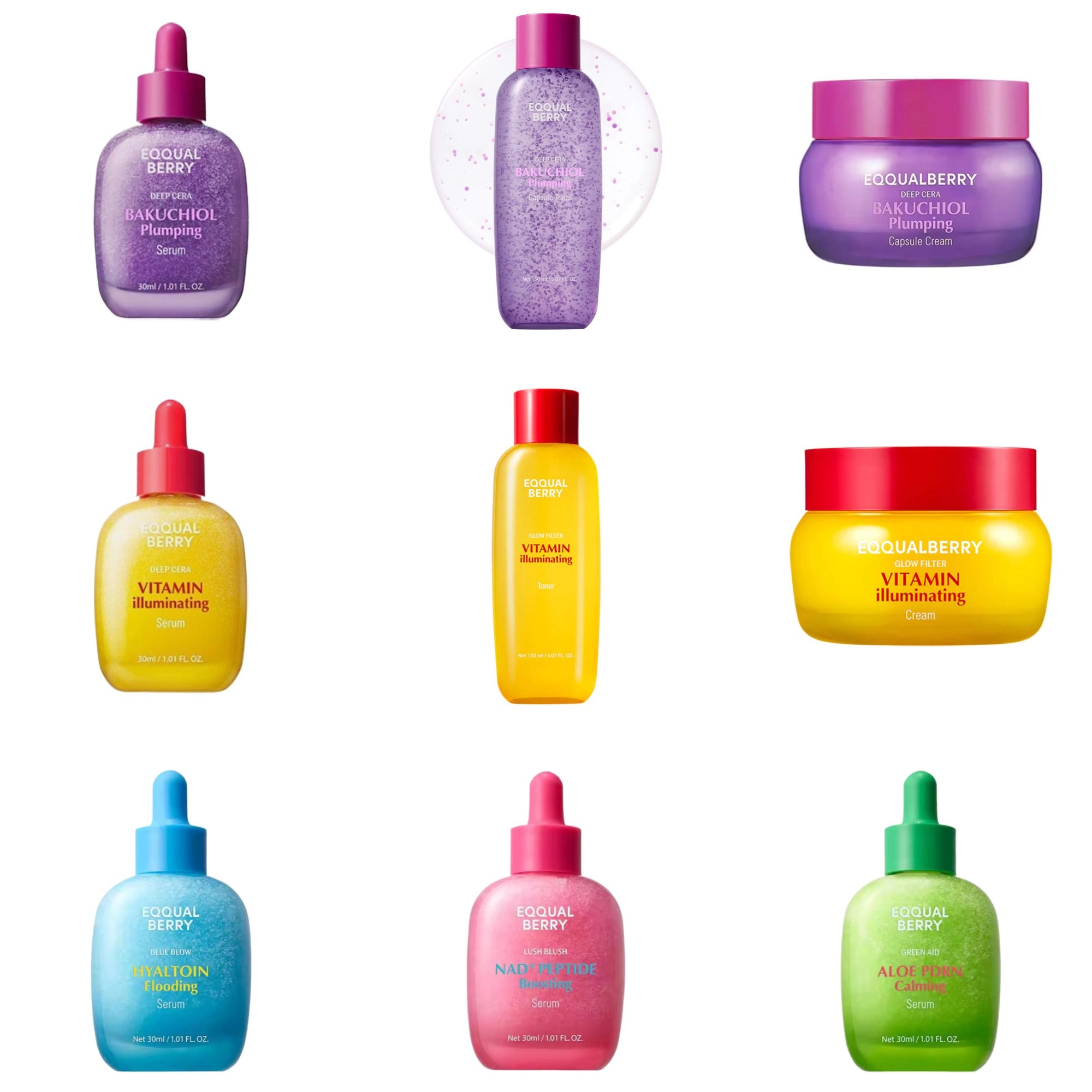 Skincare Retinol - เซรั่มบำรุงผิวหน้า EQQUALBERRY BAKUCHIOL Plumping Serum 5,000