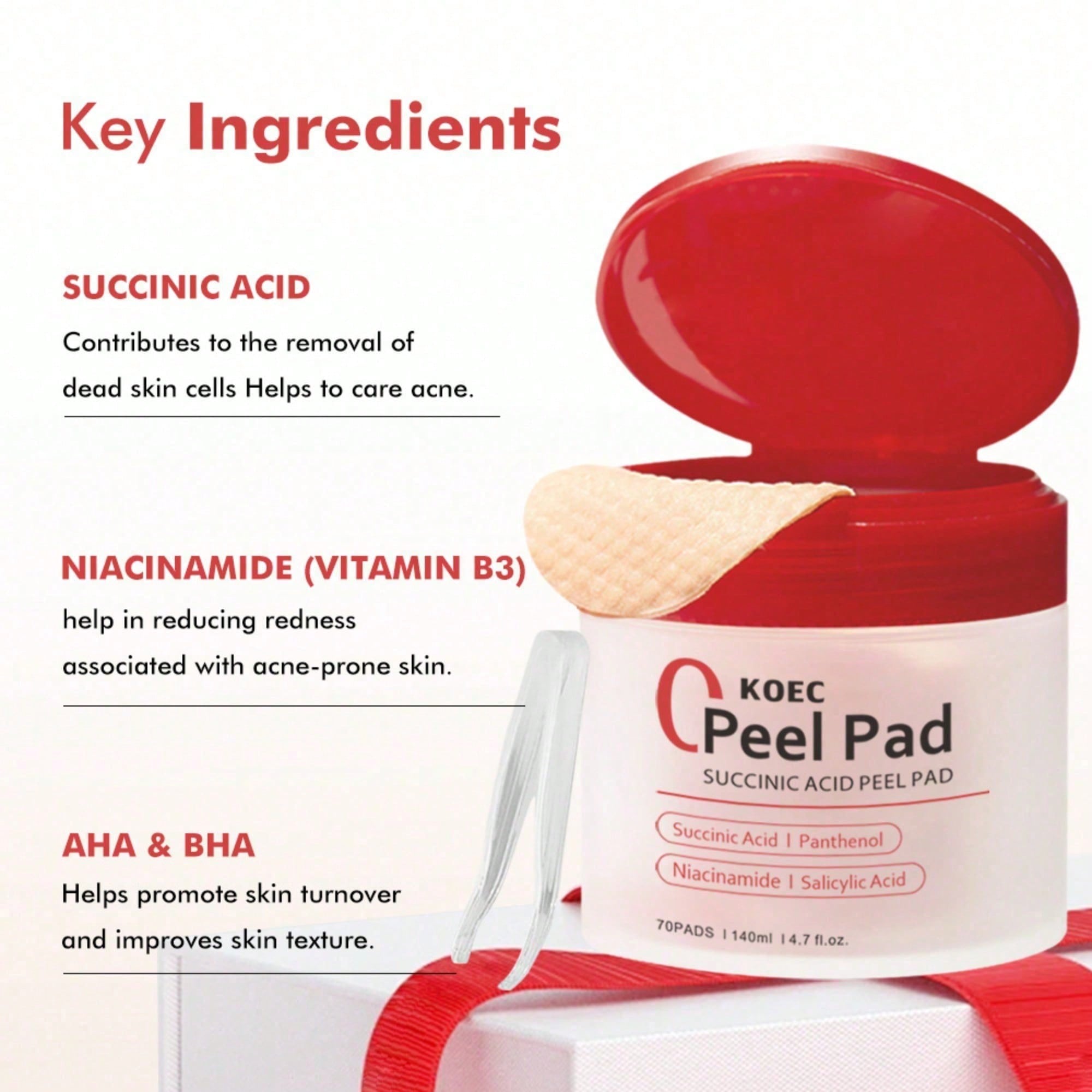 แผ่นโทนเนอร์ แผ่นพอกหน้ากรดซัค - Skincare Non Comedogenic บทวิจารณ์และราคา