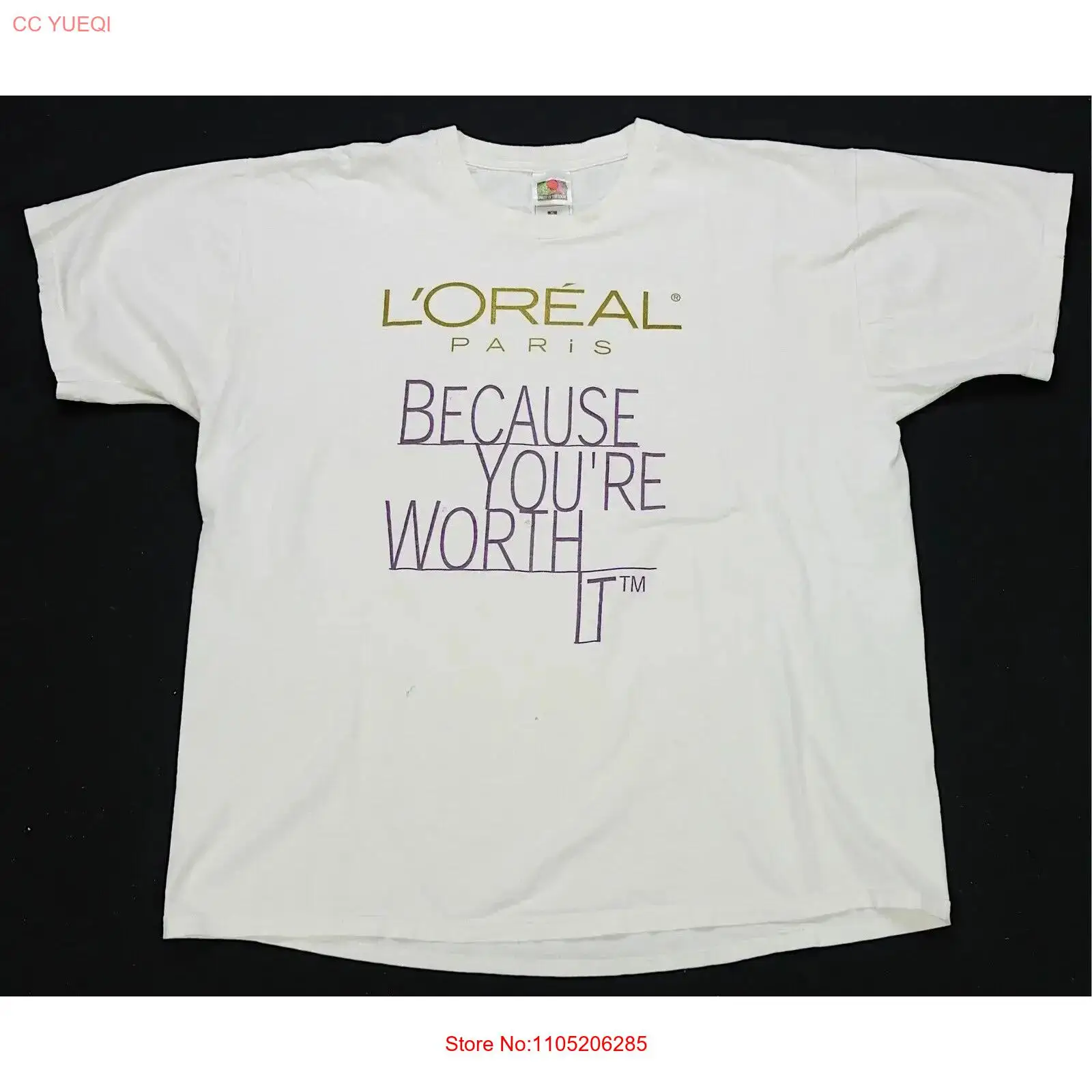 เสื้อยืดวินเทจหายาก L'Oreal Pa - Xl Skincare บทวิจารณ์และราคา