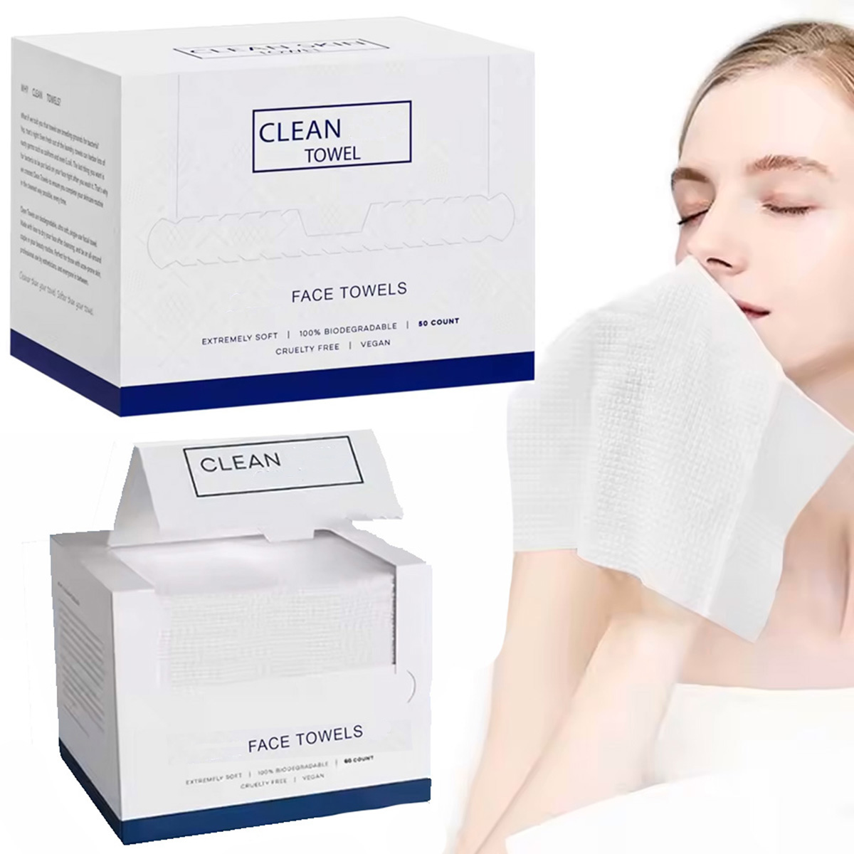 ผ้าเช็ดหน้าแบบใช้แล้วทิ้ง 50 ช - Xl Skincare บทวิจารณ์และราคา
