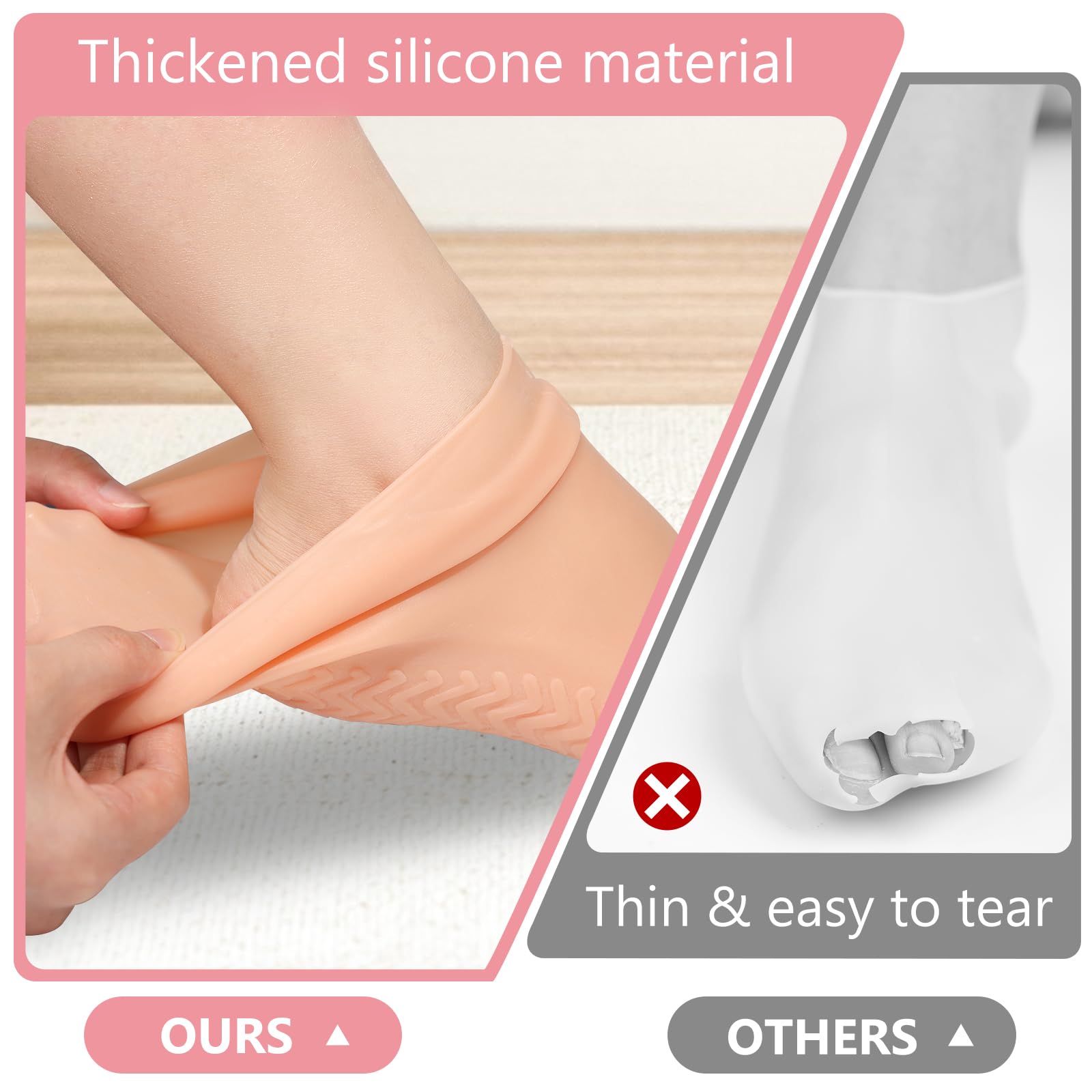 ถุงเท้าซิลิโคนบำรุงผิว 2 คู่ ข - Xl Skincare บทวิจารณ์และราคา
